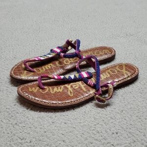 Sam Edelman Women's Multicolor Strappy Sandals Size 7.5